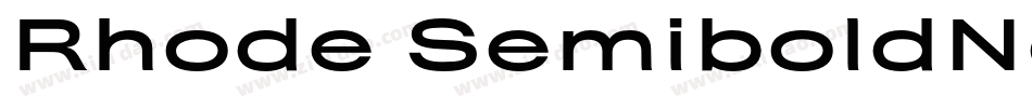 Rhode SemiboldNorma字体转换